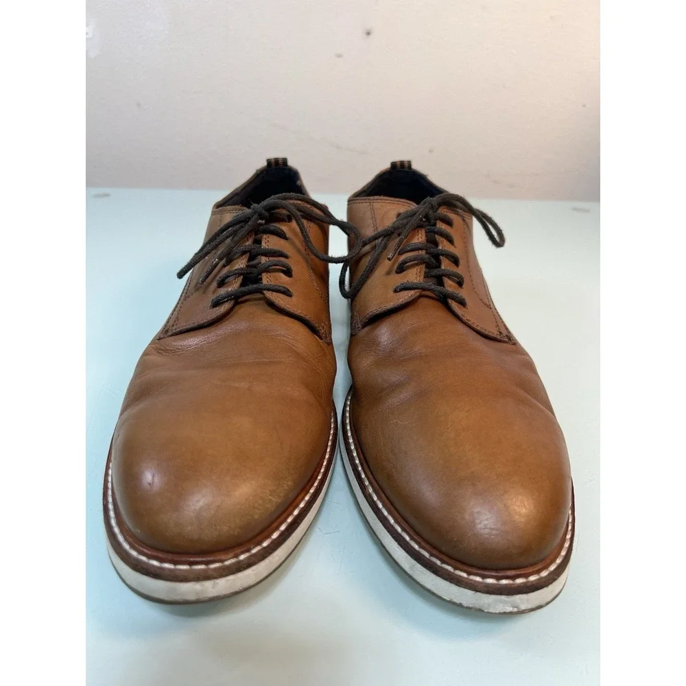 Cole Haan Men's‎ 11.5M Brown Leather Oxford Casual Dress Comfort Shoes